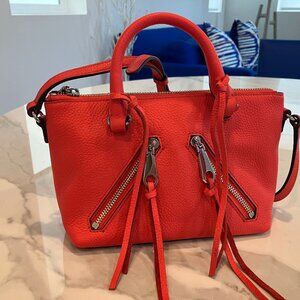 Rebecca Minkoff brand new red leather tasseled satchel and crossbody bag